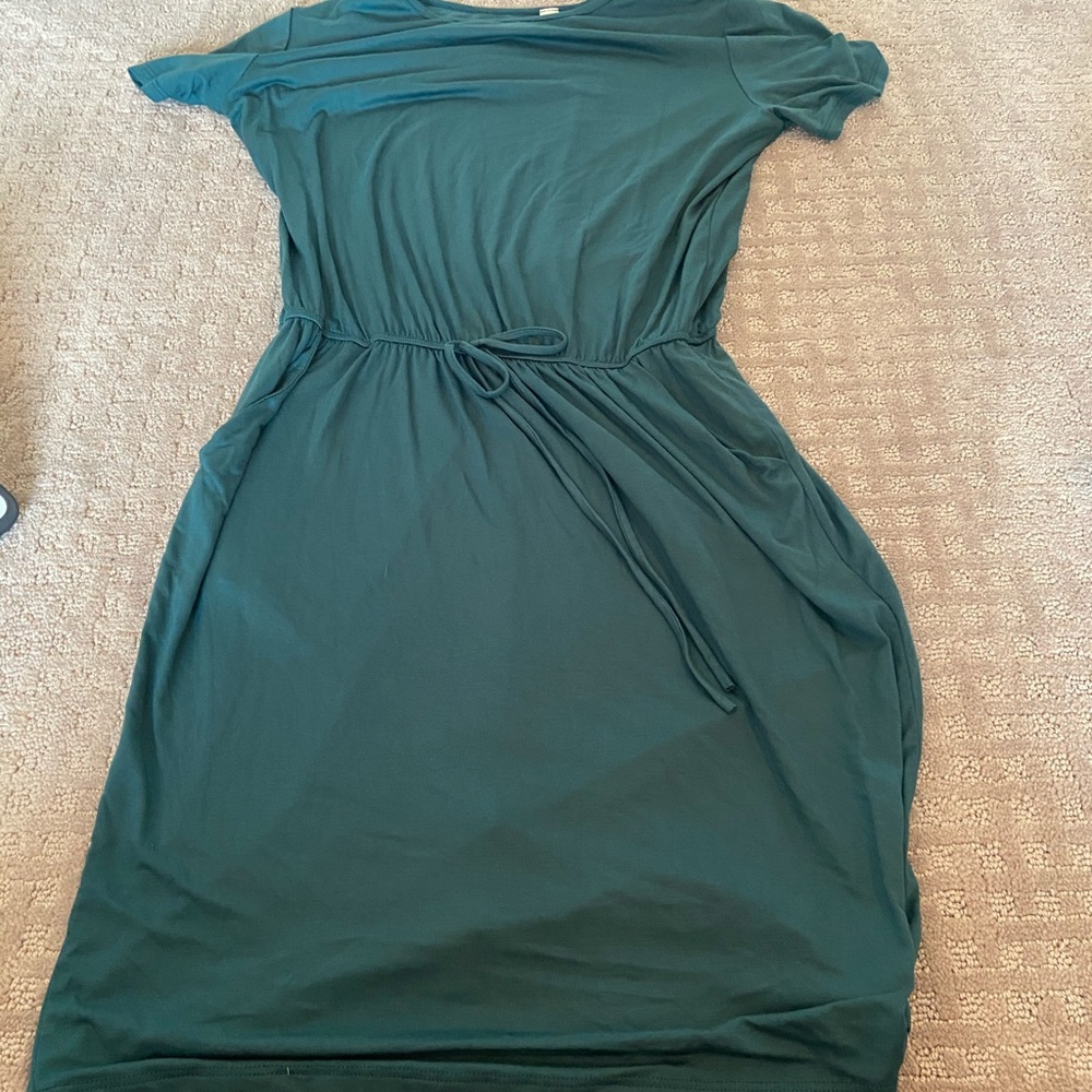 dark green cover-up or dress